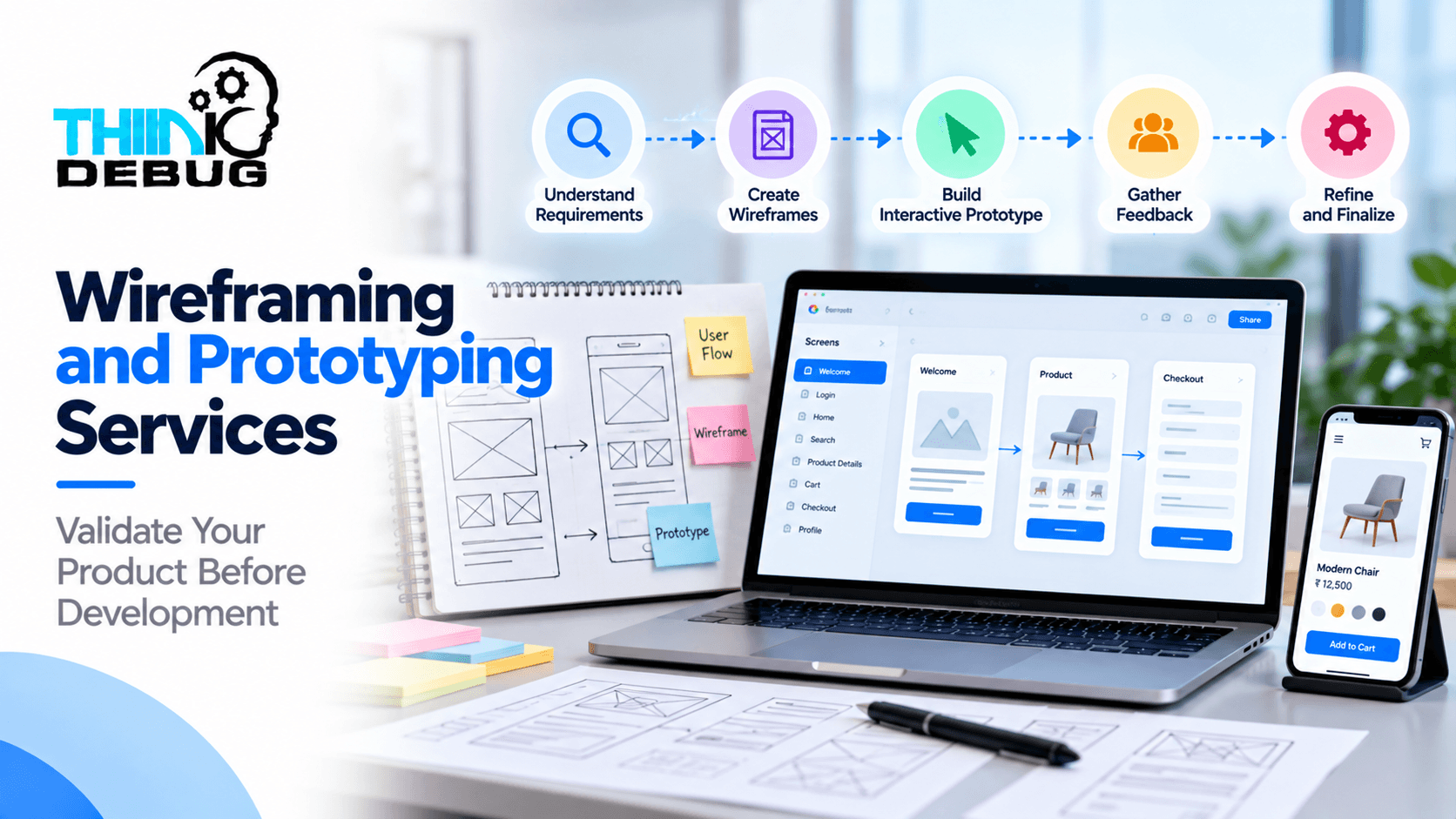 Wireframing and Prototyping Services: Validate Your Product Before Development